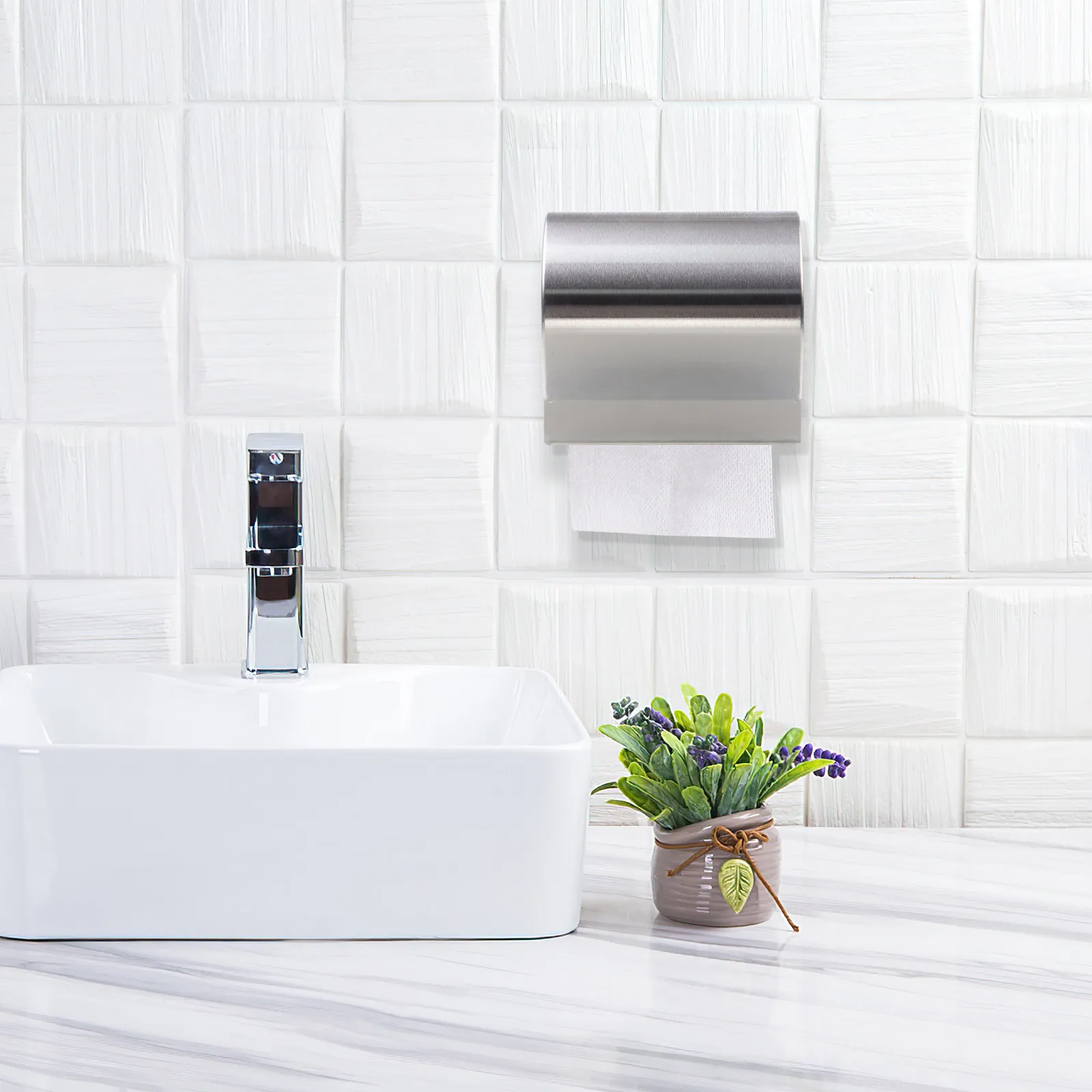 

Roll Paper Holder Wall Mount Bathroom Toilet Paper Storage Rack Space Efficient Sturdy Metal Tissue Organizer Anti Humidity