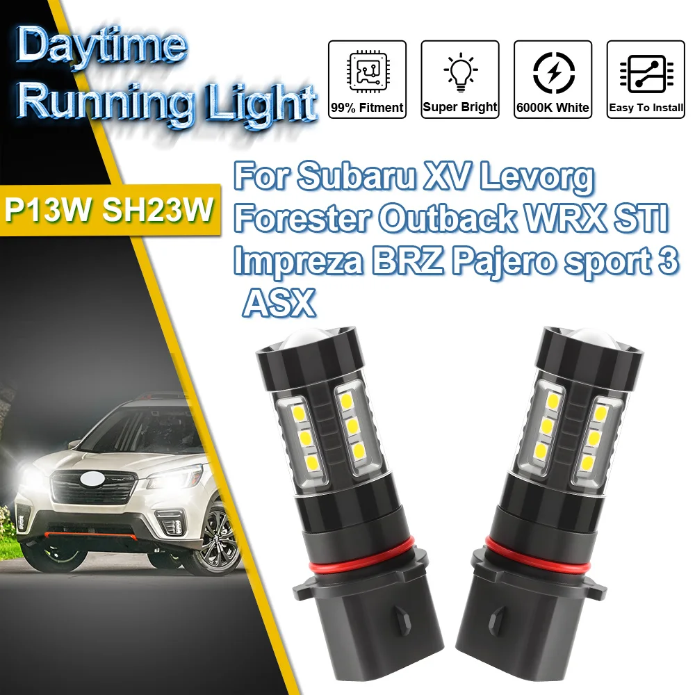 

Mini Flashing Led Daytime Running Light Wireless For Subaru XV Levorg Forester Outback WRX STI Impreza BRZ Pajero sport 3 ASX