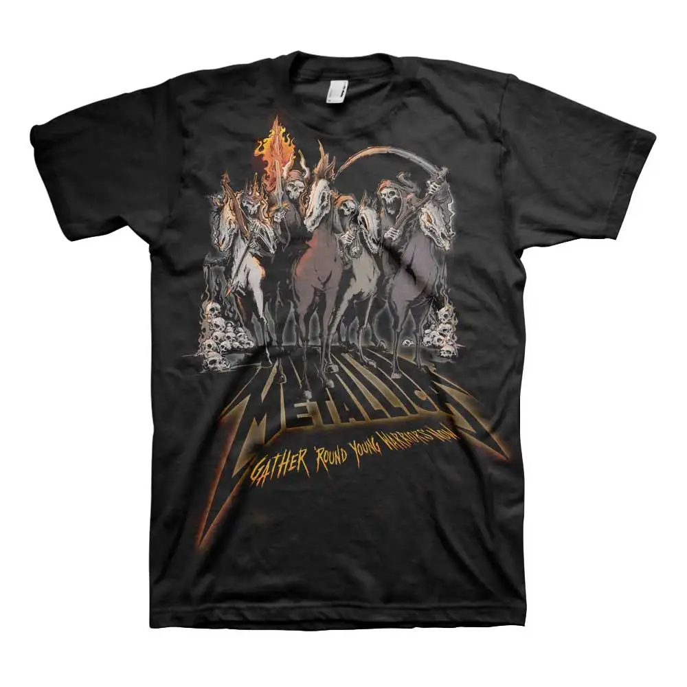 Pop 2026 Metallica Grafik Baumwoll-T-Shirt Unisex Sommer Kurzarm Mode Marken-Tee Luxus Casual Vintage T-Shirts – Detail 6