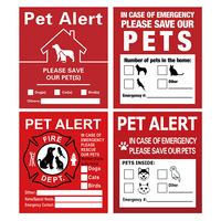 Pet Alert Stickers Static Cling Window Decals Emergency Pets Rescue Sign (4 Pack)  Save My Pets in Case of Emergency Stickers