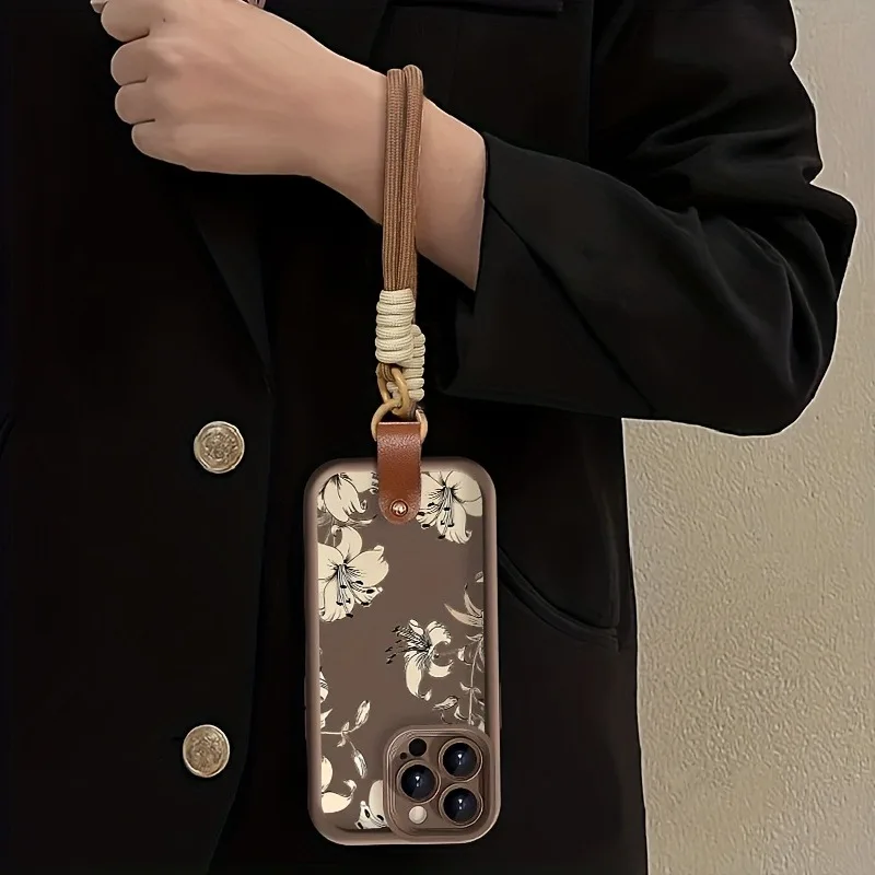 Retro-Blumenmuster Lanyard-Handyhülle für Samsung Galaxy Note 20 S24 S25 S26 Plus S24 S23FE S23 S24 S25 Ultra Cover – Detail 4