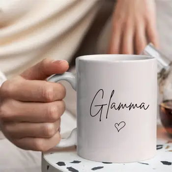Hrnek Grammar, dárek pro první osobu, dárek pro babičku, dárek pro narozeniny, keramický hrnek na kávu, bílý, 295 g, nový 8 nejlepší prodej velkoobchodní sublimační hrnky - №7