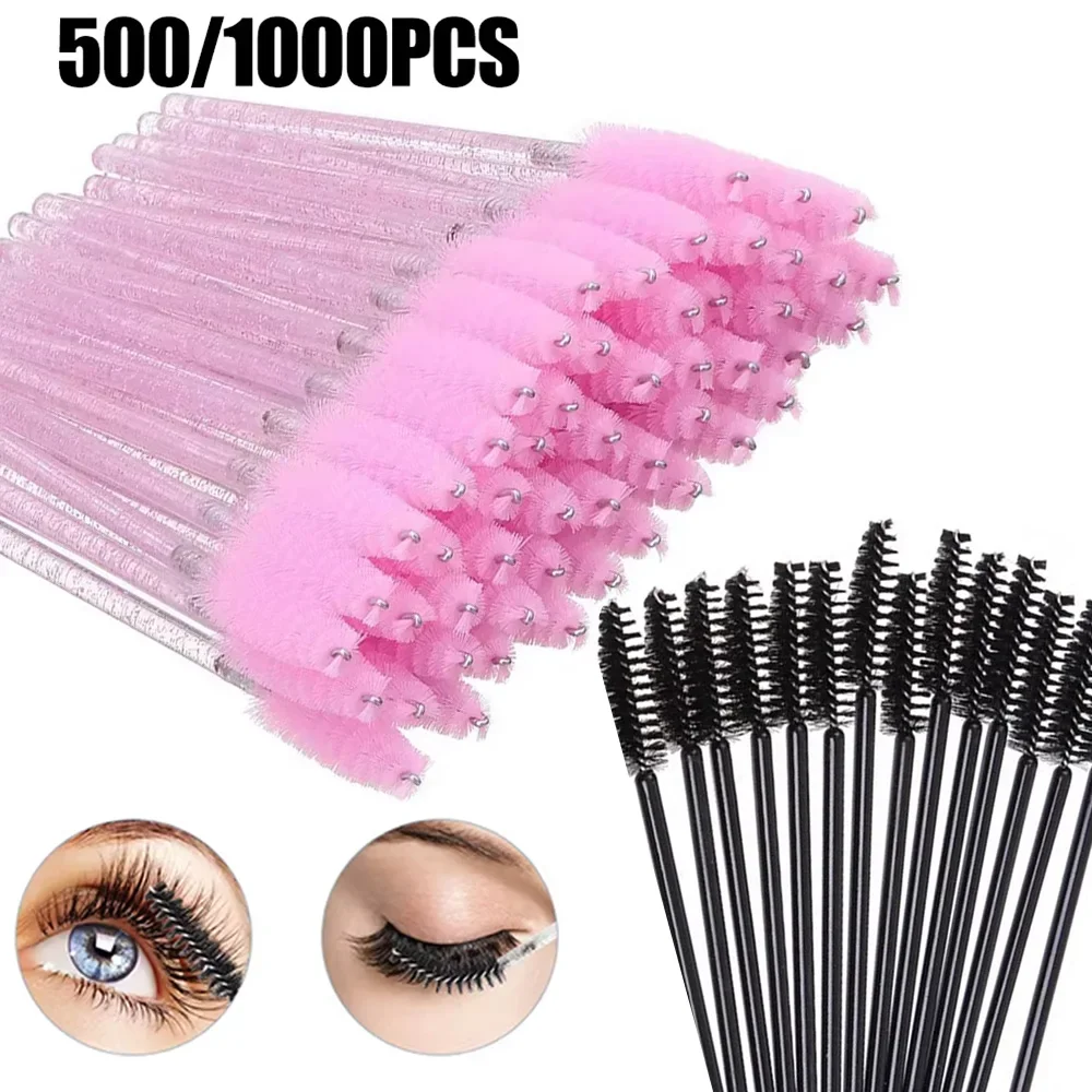 500 Uds pinceles para pestañas mayorista juego de pinceles de labios desechables para extensión de pestañas máscara varitas para cejas aplicador herramienta de maquillaje