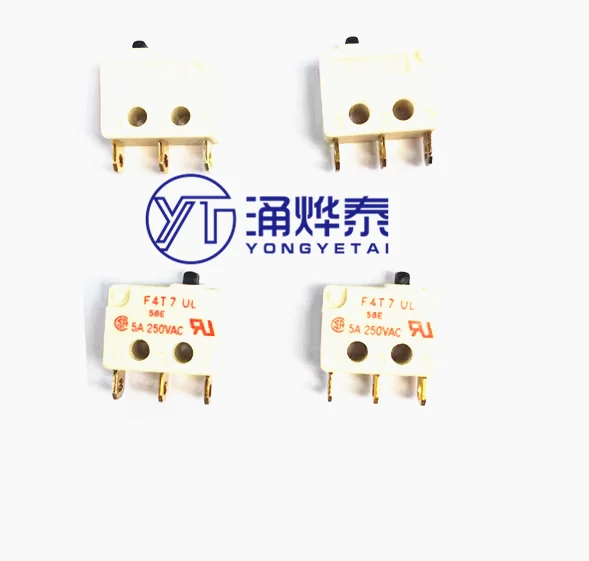 YYT Micro switch F4T7-UL F4T7 Black or white 3-pin straight plug imported original