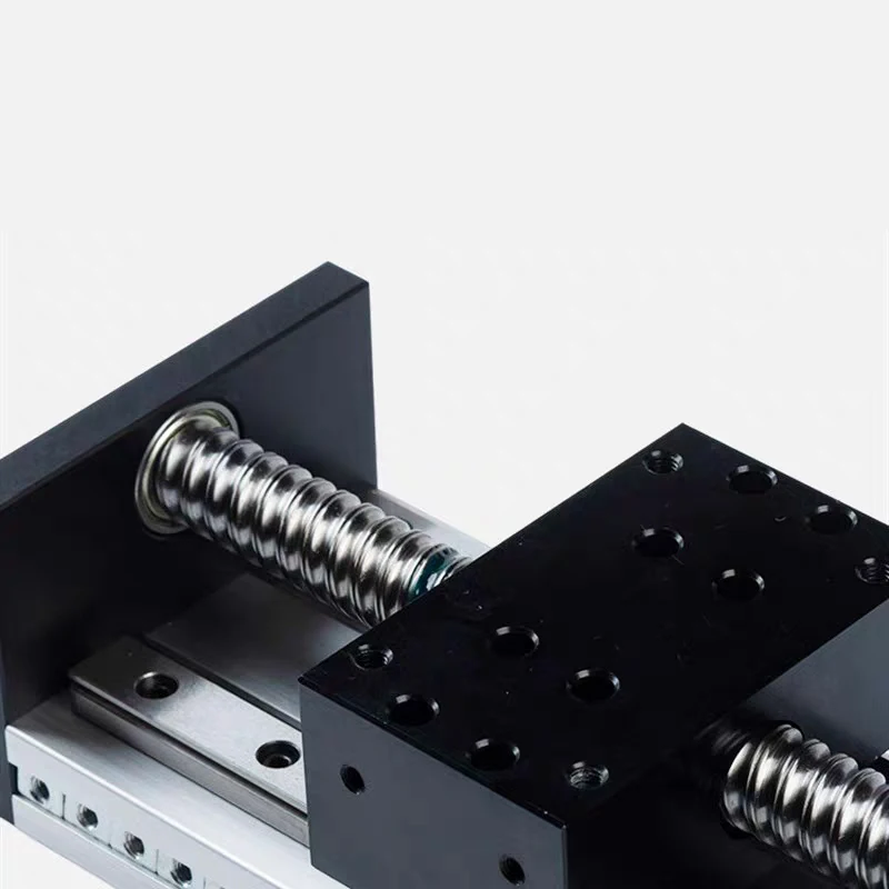 100–800mm Travel SFU1605 SFU1610 Ball Screw Set with Double Square Linear Guide Rail CNC Linear Transmission Accessories