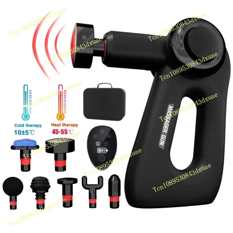 Wholesale Electric Impulse Body Muscle Therapy Fascia Chiropractic Heating Function Pistolet De Massage Gun With Case