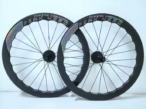 New Arrival 4550 Carbon Disc Brake Road Bicycle Wheelset 25mm Width Clincher UD Glossy U Shape