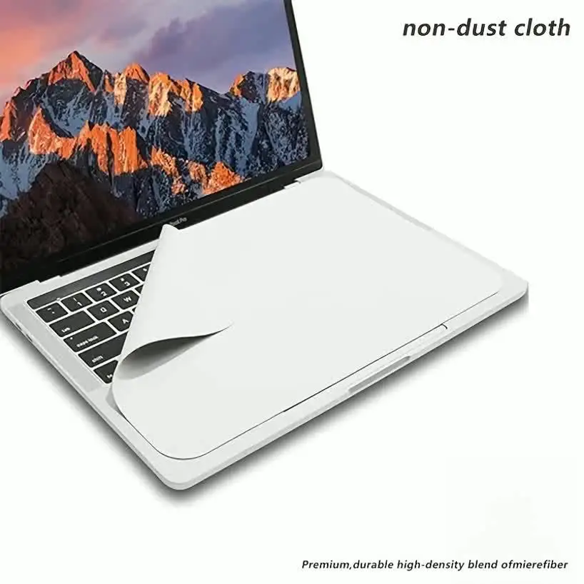 Screen Cleaning Cloth Keyboard Protection Microfiber Dustproof Cleaning Cloth For MacBook 13 14 15 16 Inch Laptop Keyboard Cover