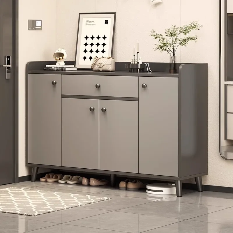 2025 خزانة أحذية جديدة، باب منزلي، خزانة أحذية فاخرة، خزانة تخزين داخلية مدمجة على الحائط بسعة كبيرة #2