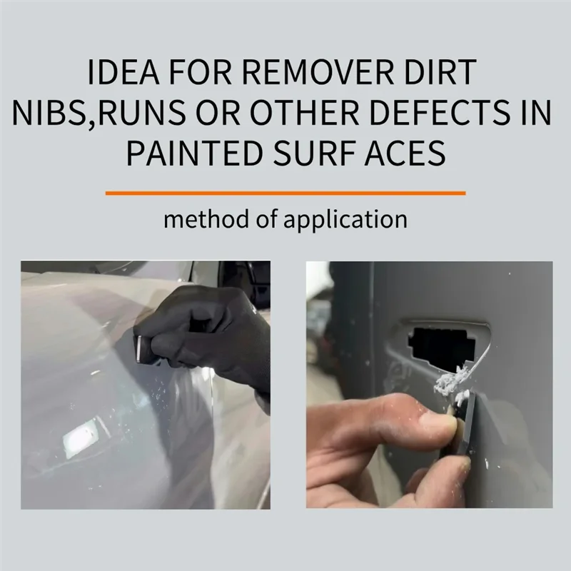 

A74U Painters Denibber Spot Repair Tool Carbide Spot Repair Scraper Automotive Steel Carbide Scraper 2PC