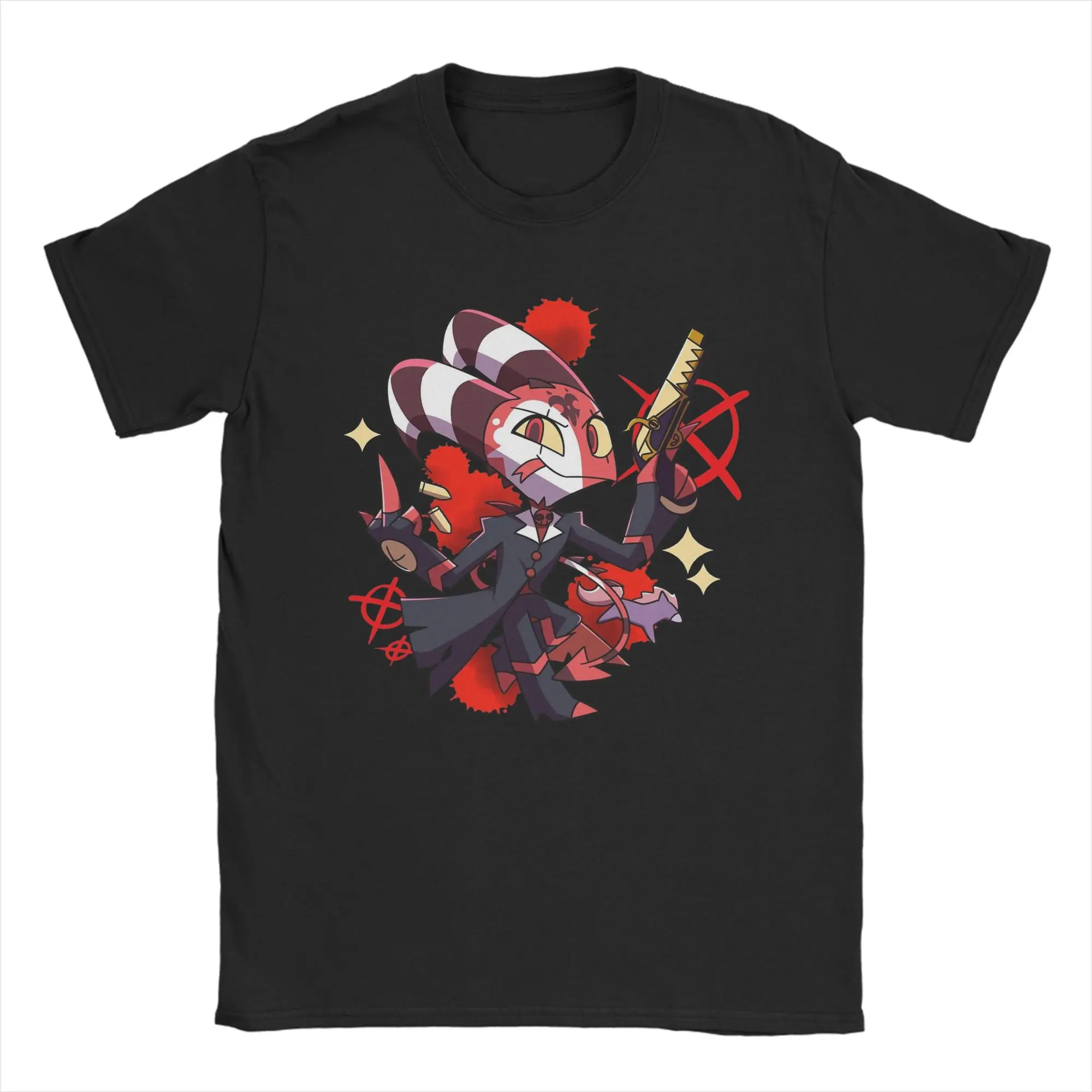 

Men's T-Shirt Helluvas Bosses Cartoon Novelty Cotton Tee Shirt Short Sleeve T Shirts Crewneck Clothes Plus Size