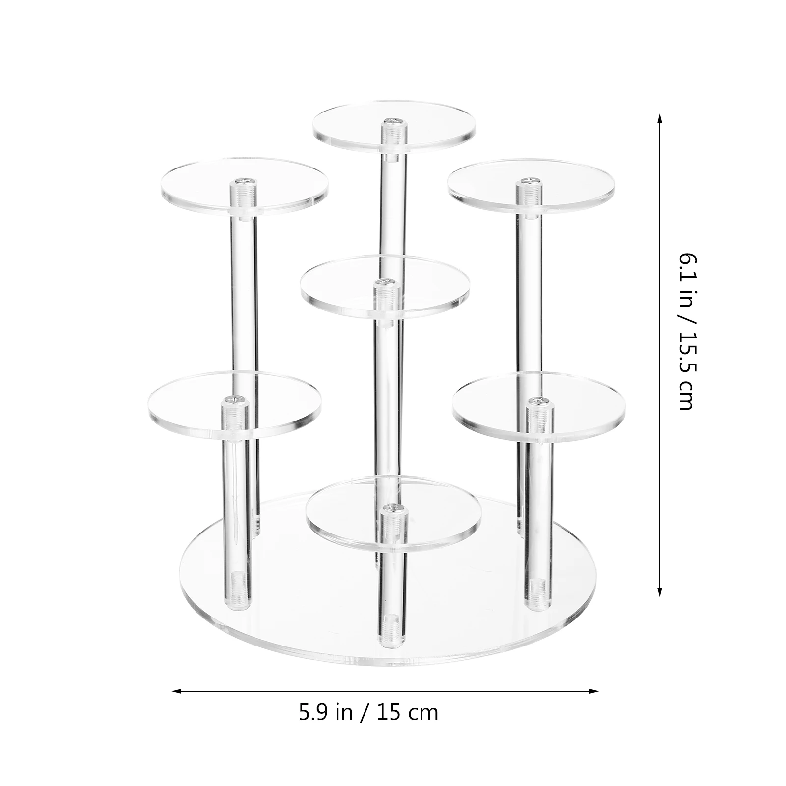 

Clear Acrylic Multi Tier Display Stand Transparent Pedestal Riser For Jewelry Watches Figurines Desktop Organizer Home Shop