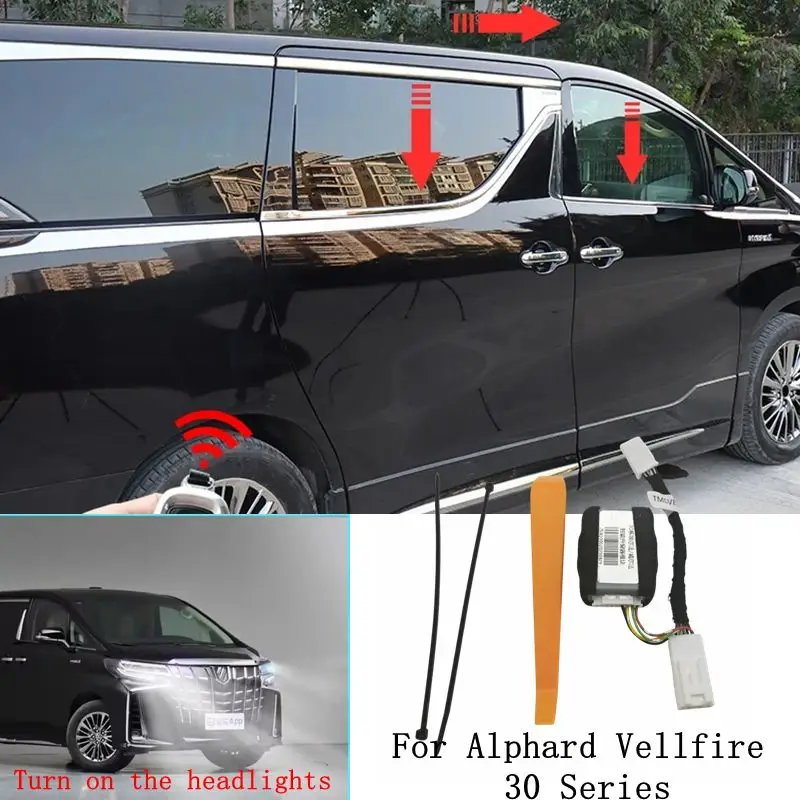 For Toyota Alphard Vellfire 30 Series Modification Accessories Interior Window Lifter 2015-2022
