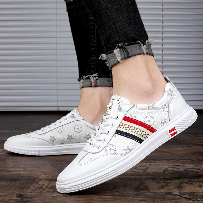 

2025 Men's New Autumn Breathable White Sneakers - Stylish Casual Loafers with Premium Feel