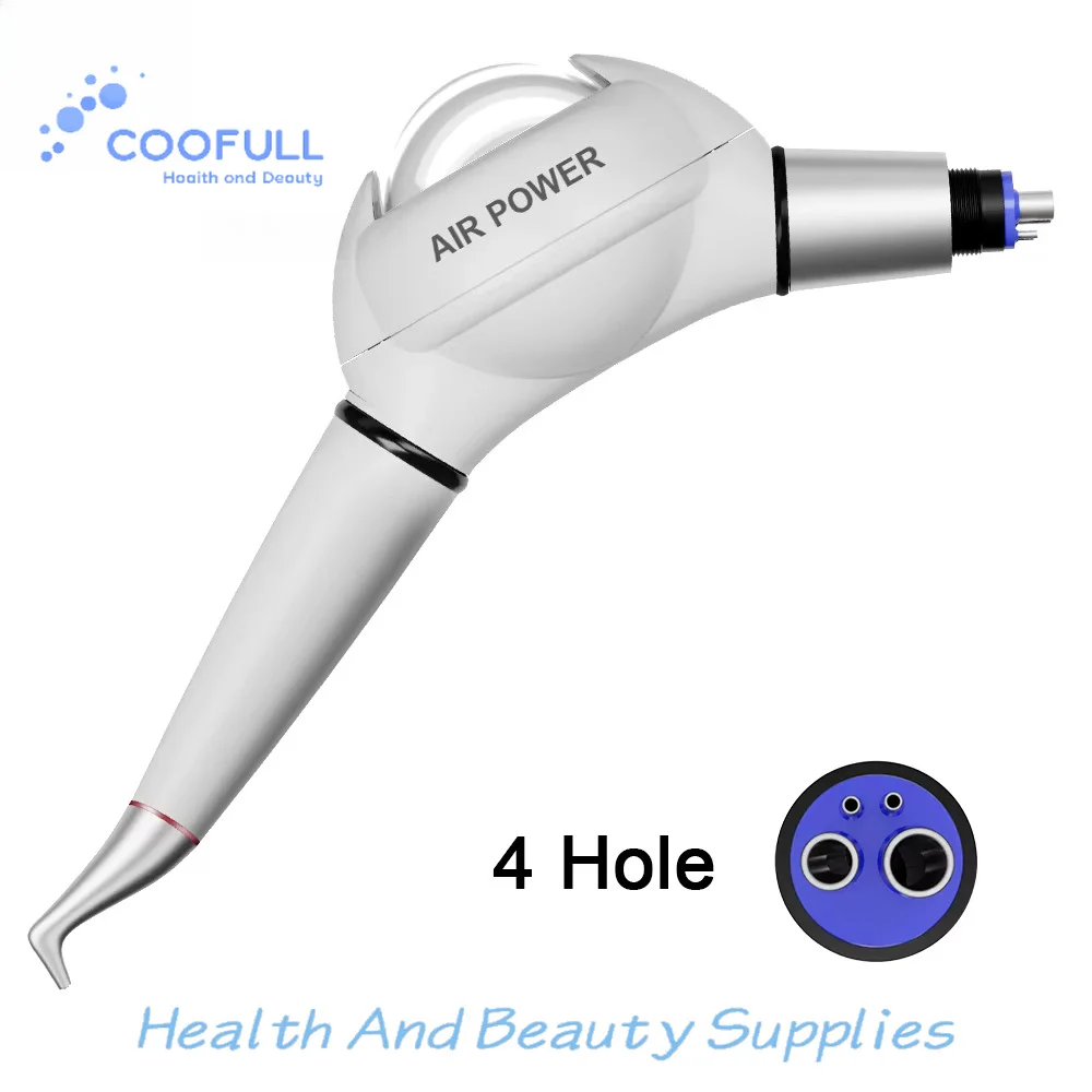 Coofull Dental Air Power Prophy Polishing System Jet Internal Water Sandblasting Polisher Gun Teeth Whitening Handpiece