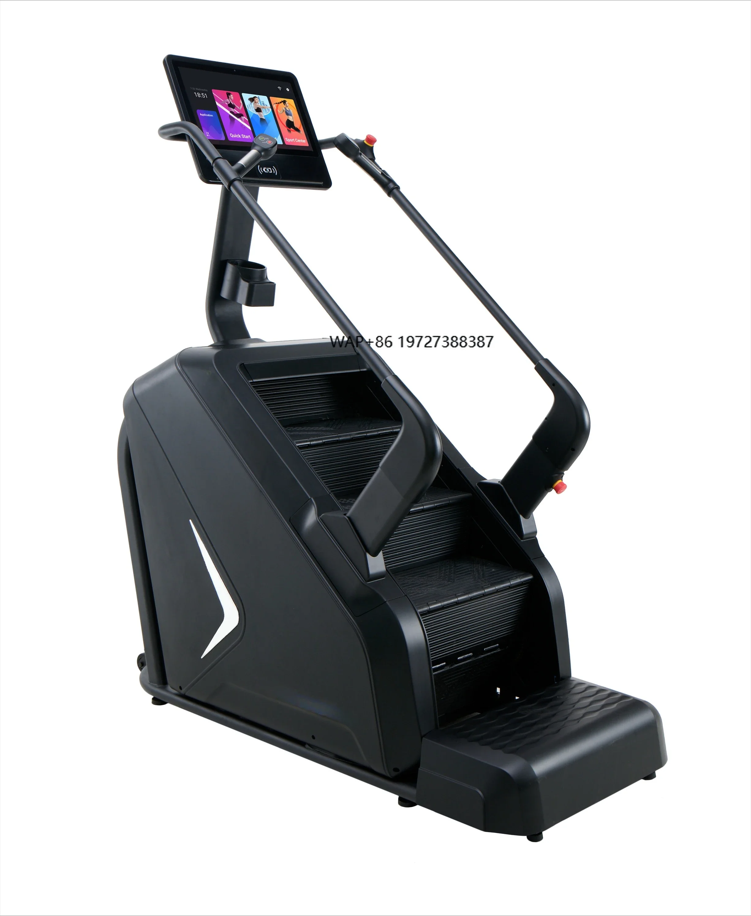 New Multifunctional Home Electric Foldable Stair Climber Treadmill LED Display for Gym Fitness Studio Silent Aerobic Walking