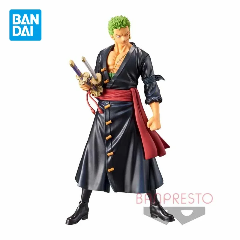 

Bandai Genuine One Piece Anime Roronoa Zoro Action Figures Collectible Model DXF 2.0 Wano Country Ornaments Toys Gifts for Kids