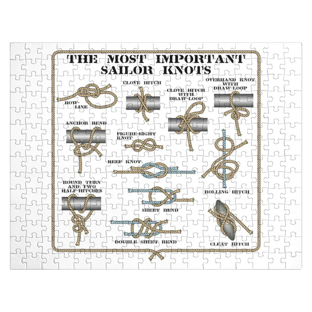 Sailor knots all English version Jigsaw Puzzle Personalized Gift Ideas Puzzle Game