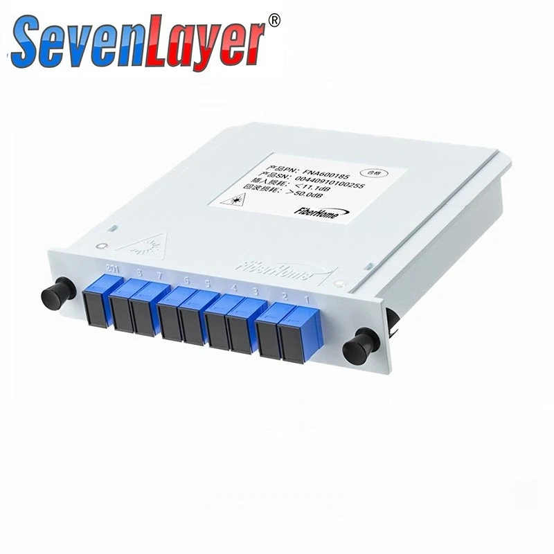 Optical Fiber Splitter 1-2 1-4 1-8 1-16 SC UPC/APC Cassette Box Plug-in Type Optical Splitter