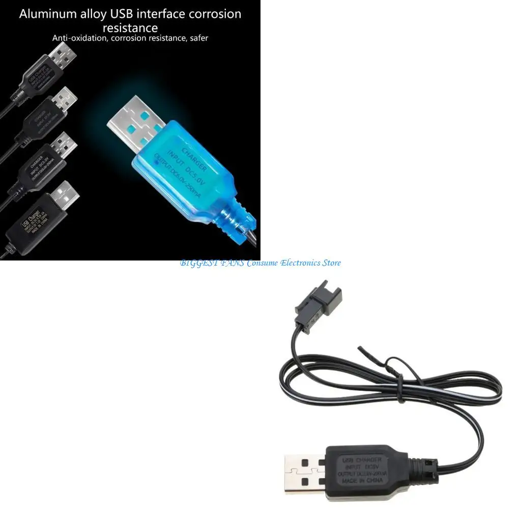 

3.6V 4.8V 6V 7.2V Lipo Battery USB for RemoteControl Aircraft