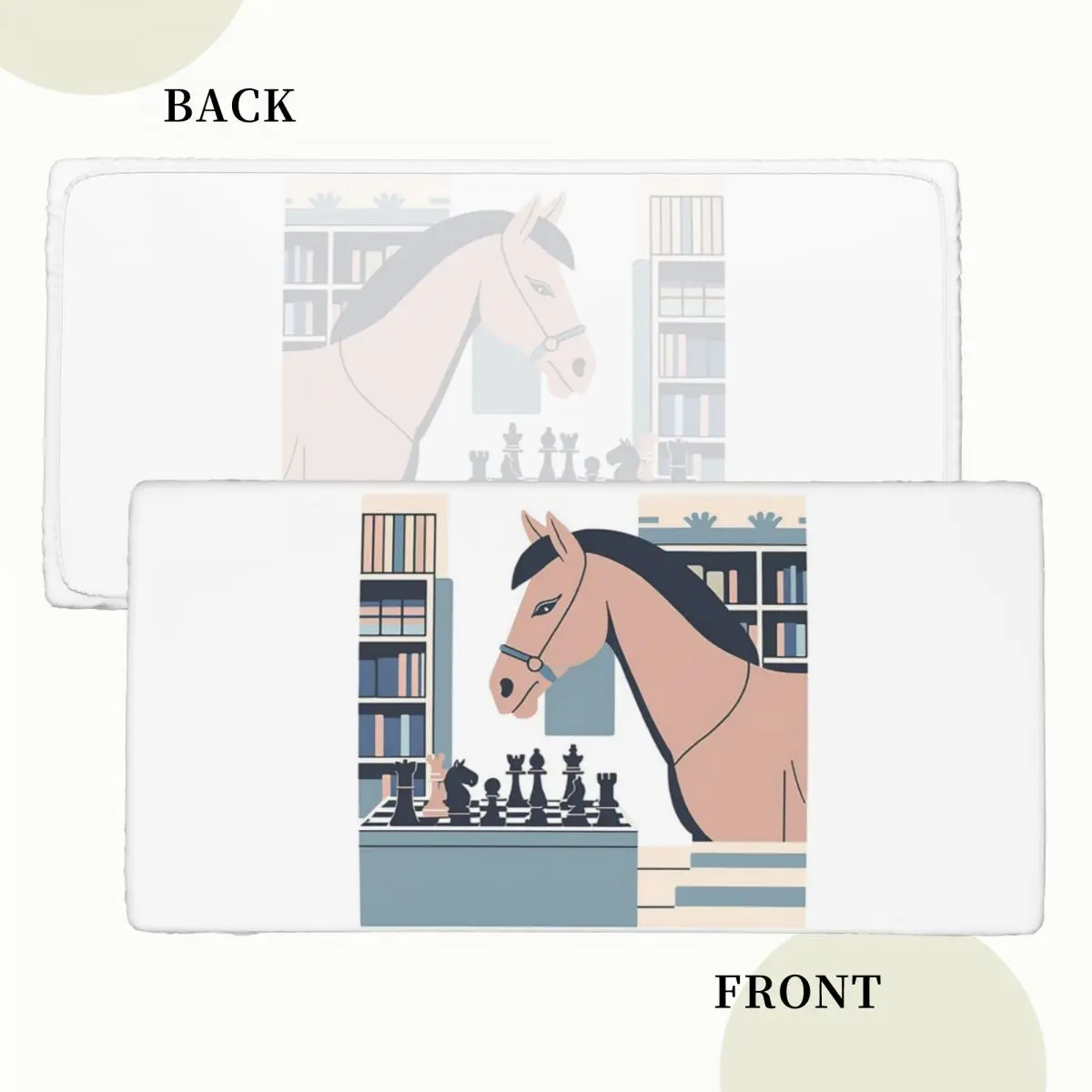 Chess & Horse Customized Rectangular Tablecloth Waterproof Table Cover for Festival Party Decorations Table Cloth