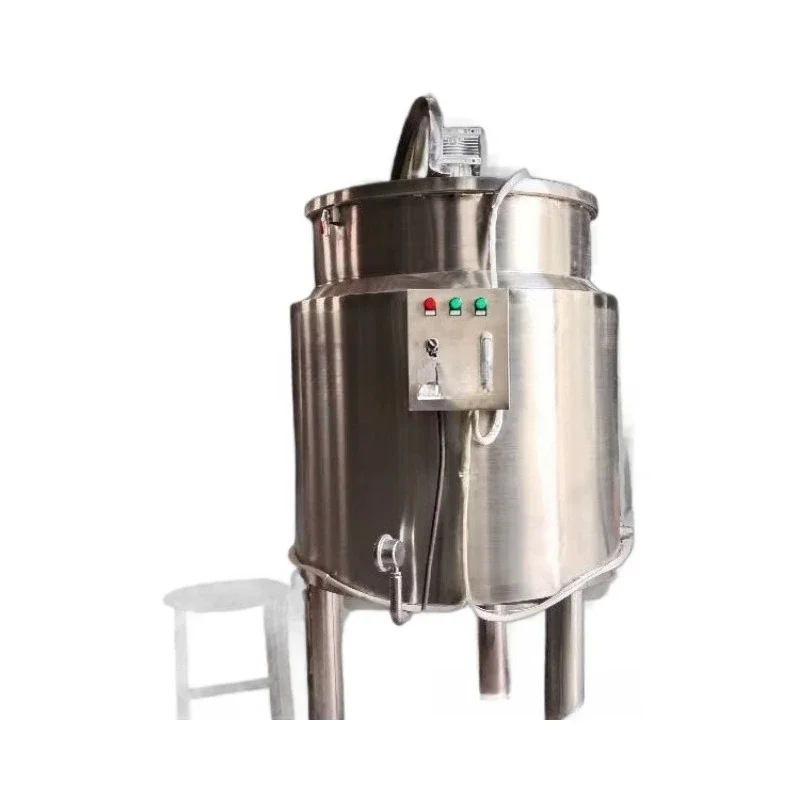 

Constant temperature heating mixing tank, electric heating vertical hand sanitizer double layer mixing tank