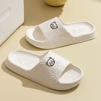 Printting Cute Bear Women Slippers Summer Indoor Soft Cartoon Sandals Bathroom Anti-slip Outdoor Comfy Men Leisure Shoes Couple - Image 4