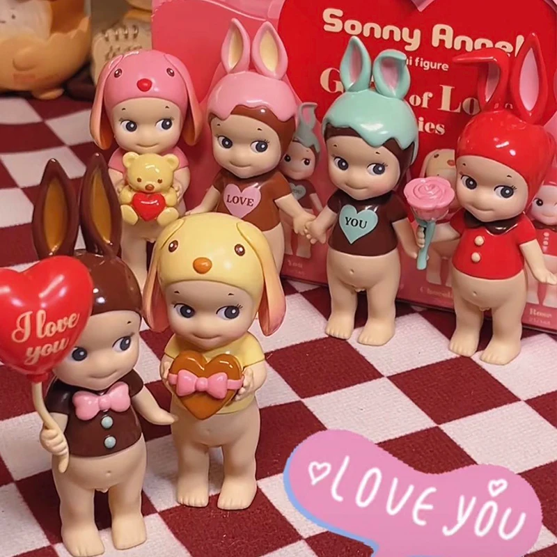 Random Toys Sonny Angel Hippers Blind Box Love Gift Series Doll Models Cute Diy Decoration Collection Surprise Box Couple Gifts