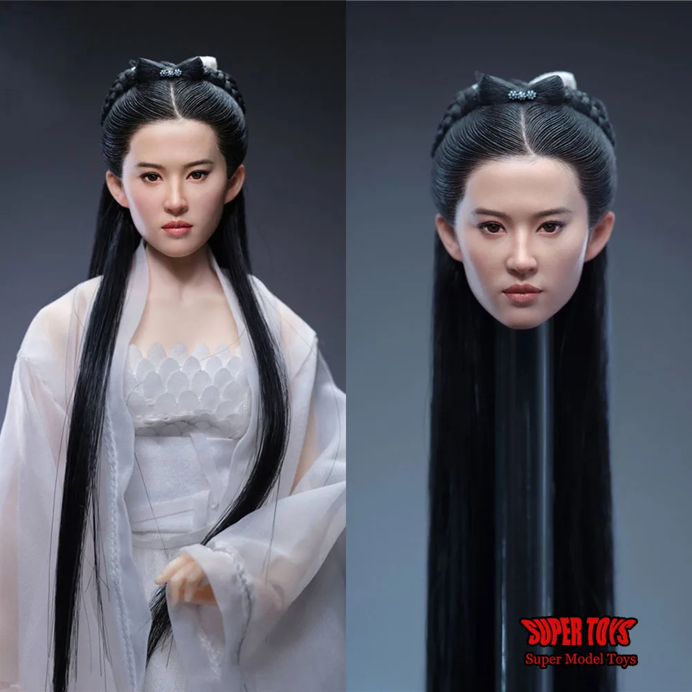 Z6TOYS Z006 1/6 Scale Sister-Little Dragon Girl Chinese Ancient Beauty Head Carving Sculpt For 12