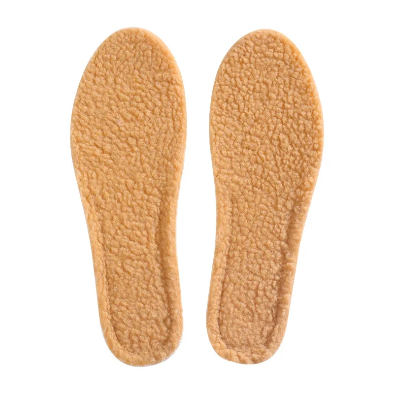Winter Warm Super Soft PU Insole Comfortable Thick Plush Warm Insole Male and Female Self Heating Insole