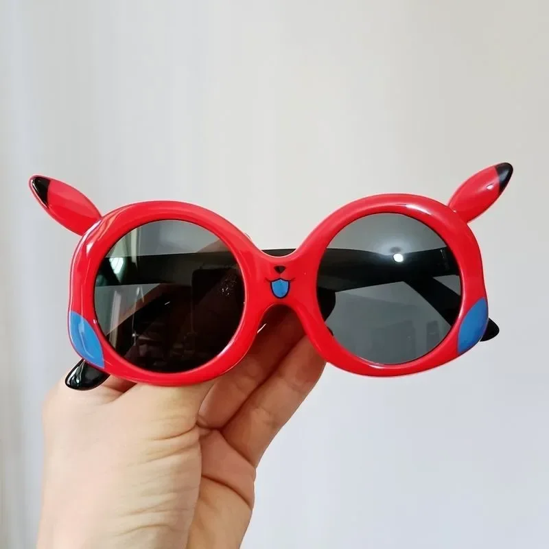 Lunettes de soleil Pokémon Pikachu pour enfants, lunettes de dessin animé, décoration mignonne, cadeaux jouets pour enfants, garçons, filles