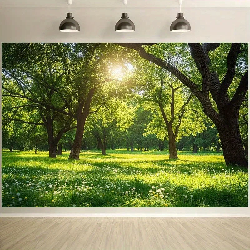 sfondo-2d-con-foresta-soleggiata-e-alberi-verdi-vibranti-ideale-per-eventi-naturali-e-spazi-relax