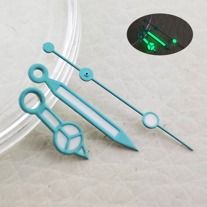 

Accessories Water Ghost Mercedes Benz Needle Green Luminous Watch Needle Suitable for NH35 Movement Ice Blue Luminous 4R36/7s