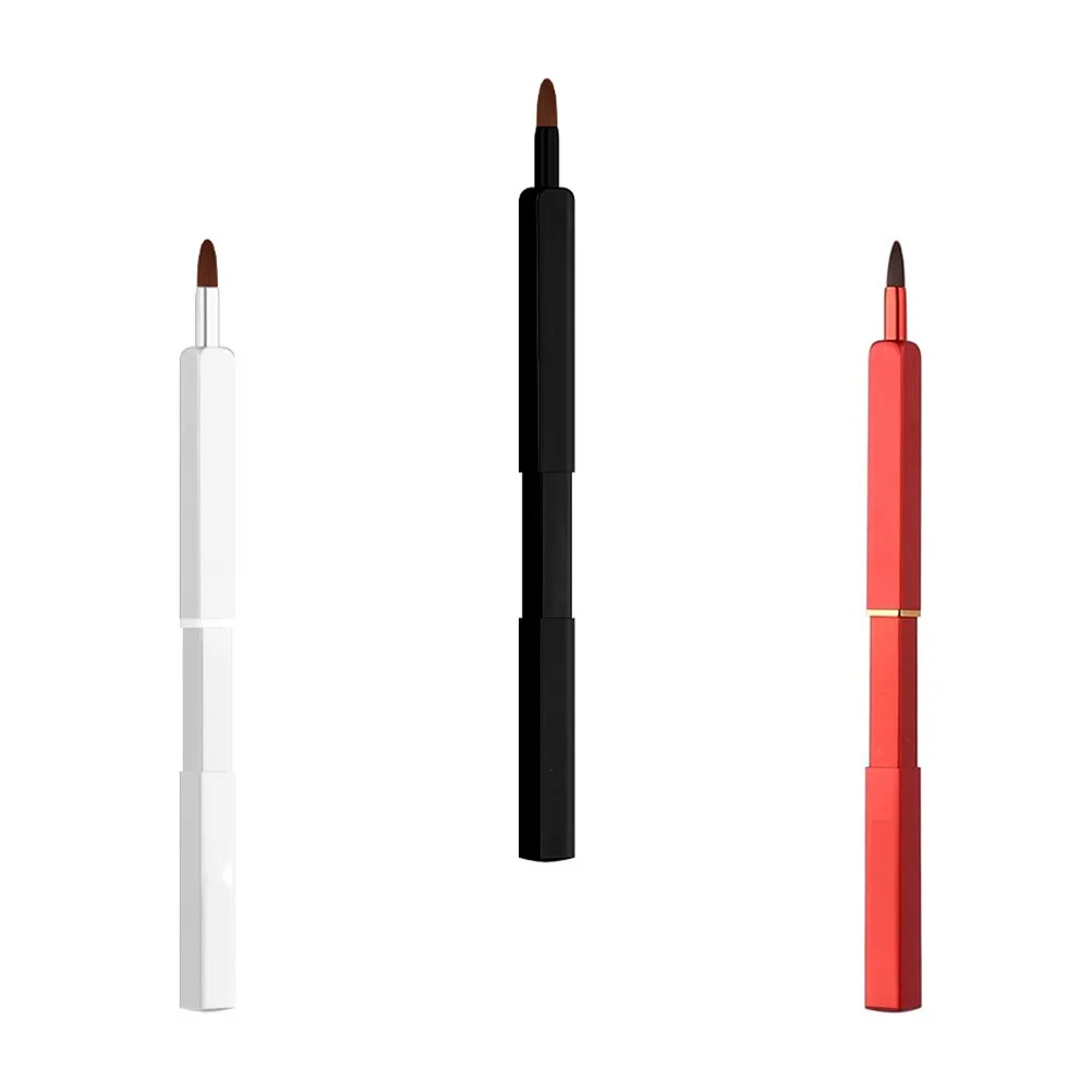 3 pezzi per rossetto in lana bionica con manico morbido, set di applicatori per strumenti per trucco, applicatore per pennelli per ombretto, pennello per rossetto da donna