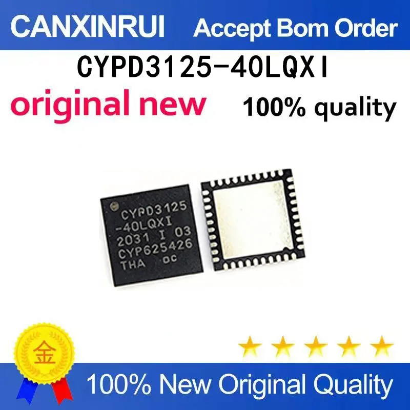 (5-100 PCS)  Brand new original CYPD3125-40LQXI CYPD3125 QFN packaged chip IC in stock