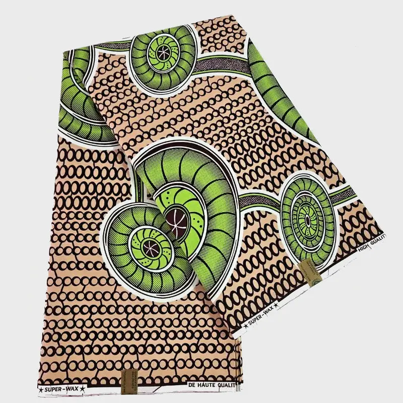 2025 Nigeria Women Style Ankara Wax Fabric Guaranteed Veritable African Super Wax Printed Fabric Holland Batik Cloth 100% Cotton
