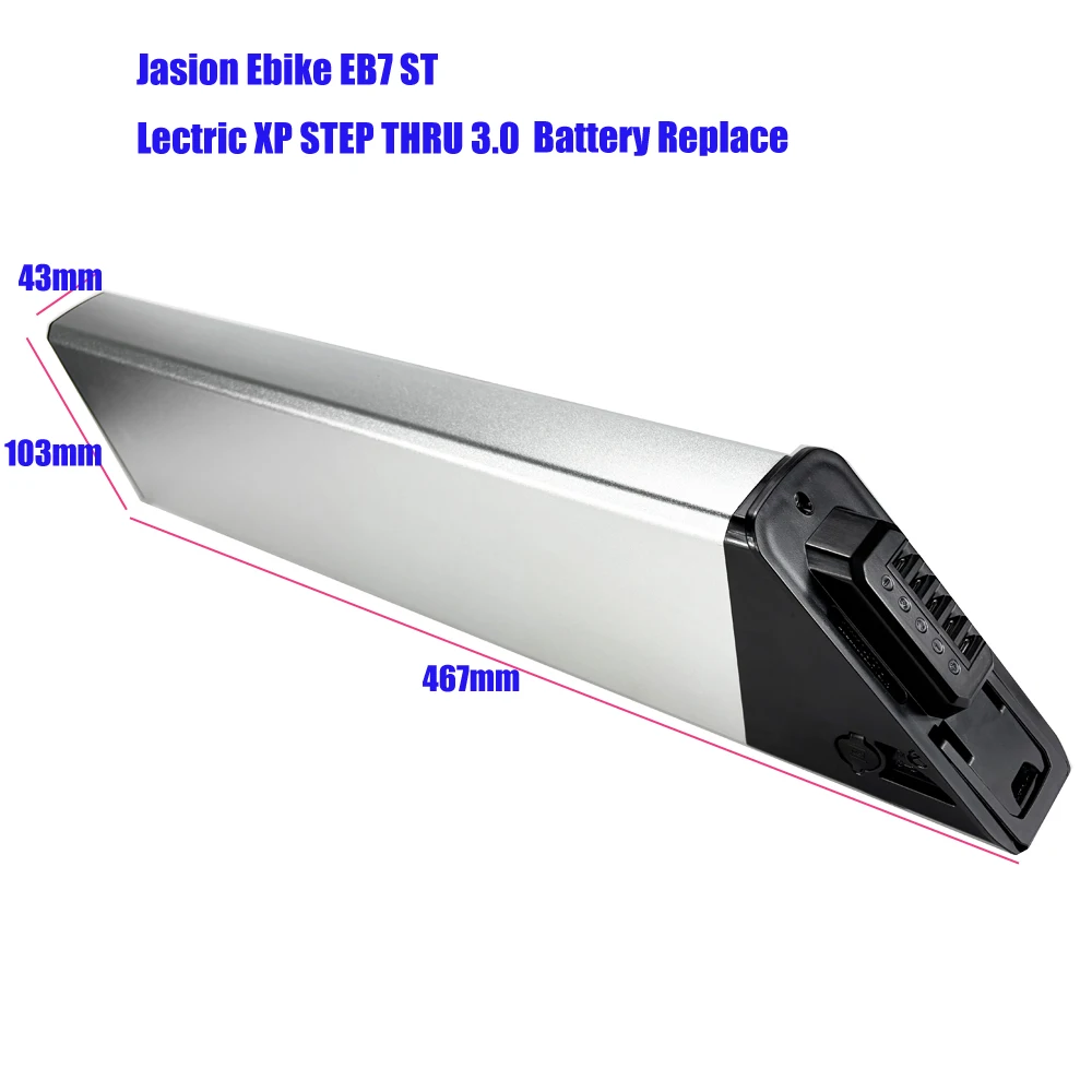48V 10.4Ah 12.8Ah Hidden Battery Folding Battery for VEEFA F1 48V14Ah Lectri XP 2.0 3.0 Step Thru Foldable Folding Ebike Battery