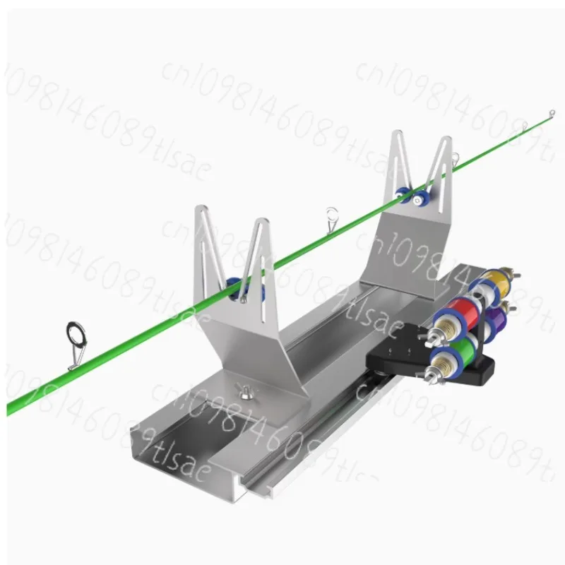 

Manual fishing rod guide ring rod making/maintenance machine bracket
