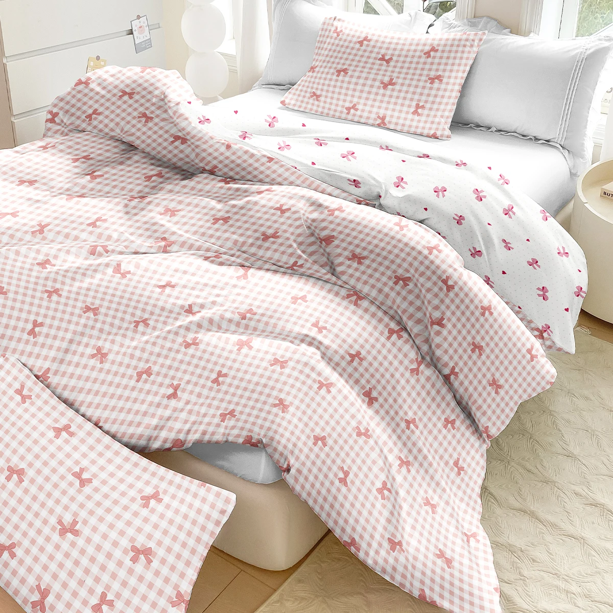 3Pcs/Set Plaid Bow …
