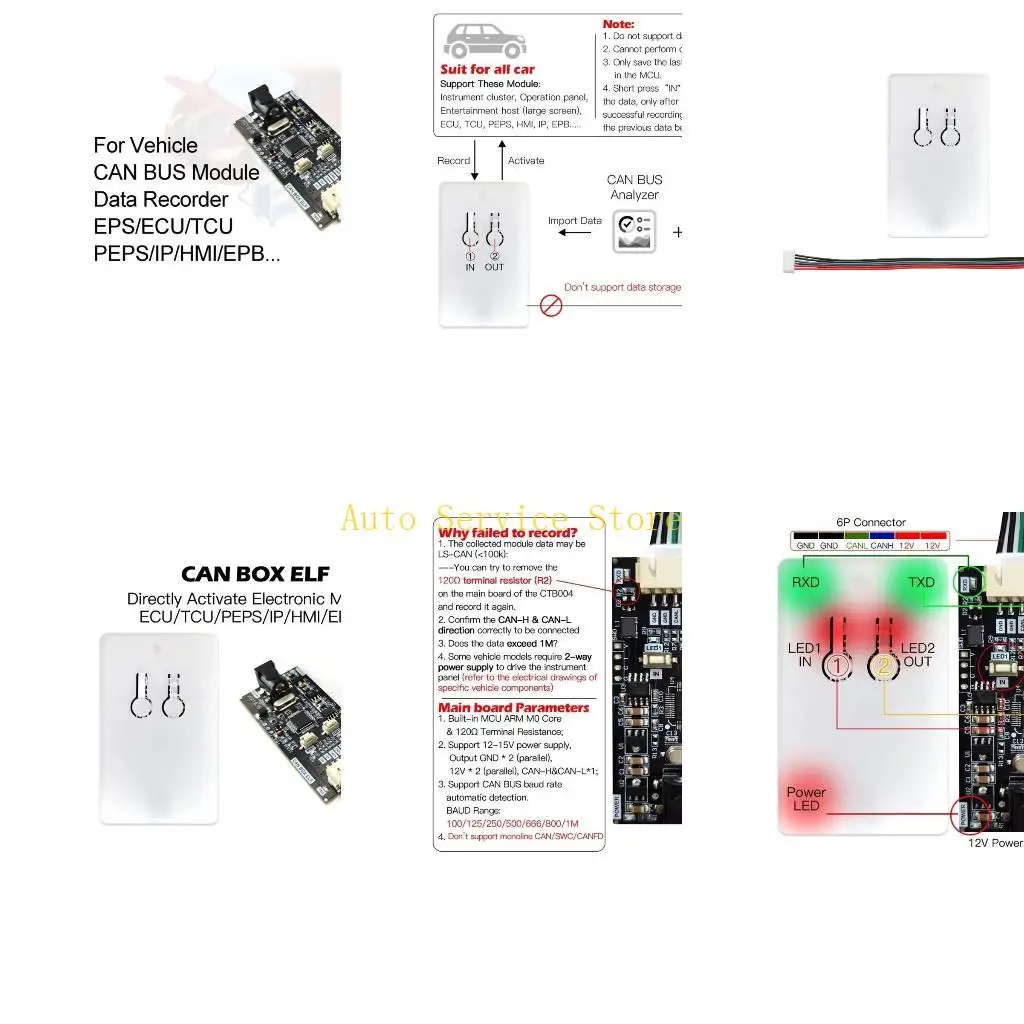 

Автомобильный диагностический инструмент 462A, анализатор данных, быстрая активация, модуль CAN BUS EPB