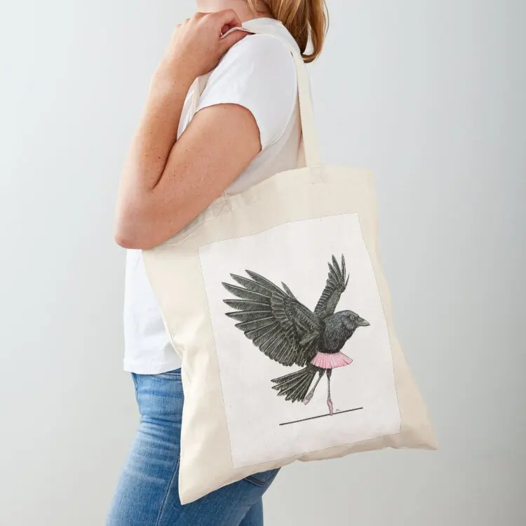 

Raven in toe shoes Tote Bag shopping bag logo Women's shopper bag personalized tote Cloth bags