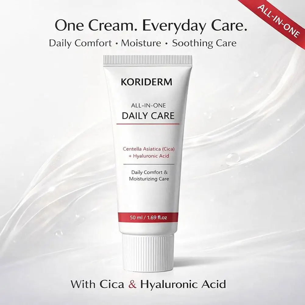 Centella Asiatica Firming Facial Cream Hyaluronic Acid Barrier Repair Moisturizing Gentle Non Irritating For Daily Skincare