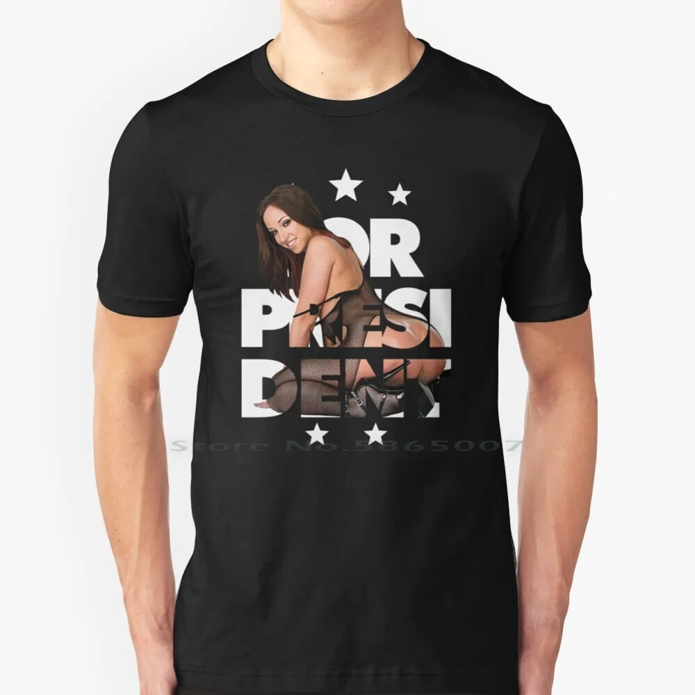 Jada Stevens For President 100% Cotton T Shirt Jada Stevens For President Parody Funny Milf Big Booty Big Ass Tee Short Sleeve