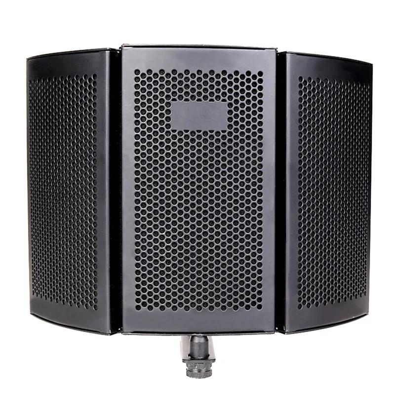 B92B-Professional Microphone Recording Studio Three-Door Soundproof Cover Windproof Screen Noise Reduction Board
