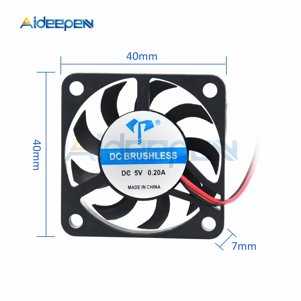 DC4007 Brushless Ultra-thin Fan DC 5V 12V 4cm 40mm 40X40X7mm Micro DC Cooling Fan PC CPU VGA Heatsink Cooler