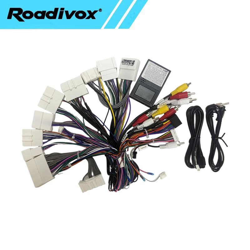 roadivox-16ピンisoワイヤーハーネスケーブルアダプター-ルノー2016-2025-メガーヌ4-androidカーラジオオーディオgpsマルチメディア用