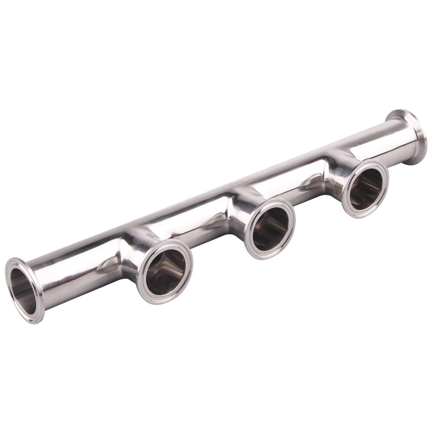 

Wholesale 304 316l Food Grade Sanitary Stainless Steel Tri Clamp Customized Tubing Port Manifold Pipe for tank