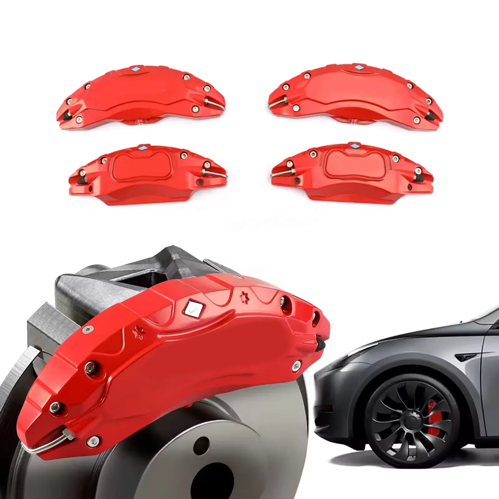 Hot Sell 4pcs Aluminum Brake Caliper Covers For  Model Y Car Body Kit Protector Auto Parts