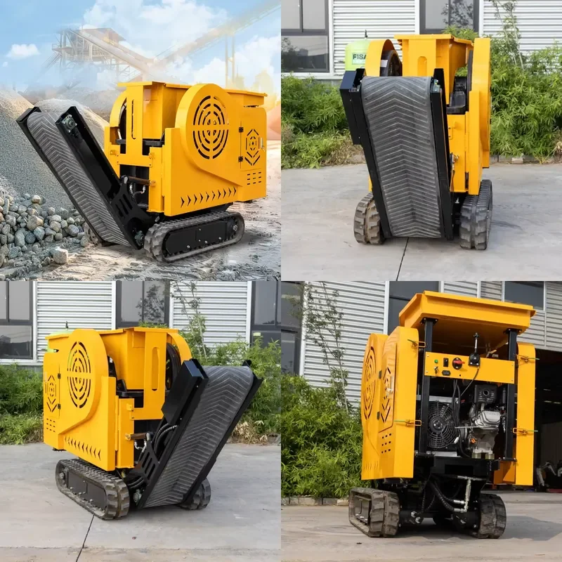 2026 High Performance Tracked Jaw Crusher HTJC 430 Small Mobile Portable Stone Crawler Crushing Machine for Gold Mining 200mm