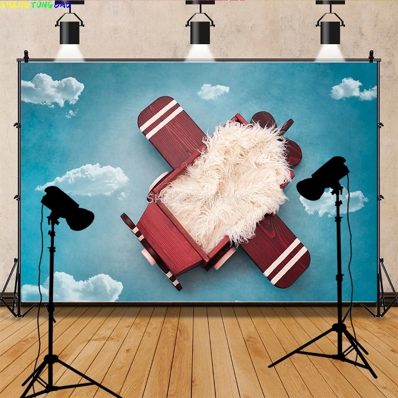 SHENGYONGBAO Baby Newborn Floral Basket Photography Backdrops Props Children Birthday Party Photo Studio Background VT-09